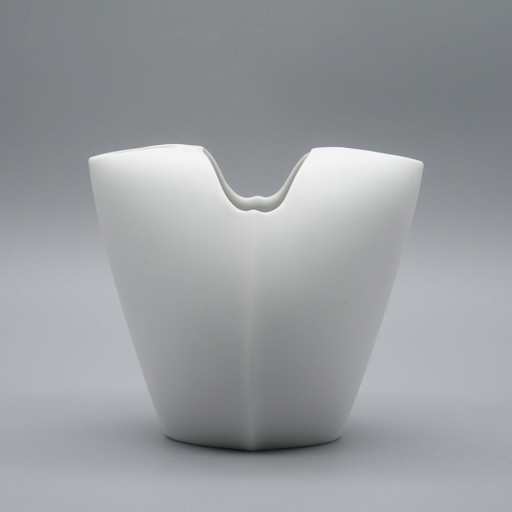 Rosenthal Studio-Linie × Lino Sabattini White Bisque Porcelain Vase Modernism 