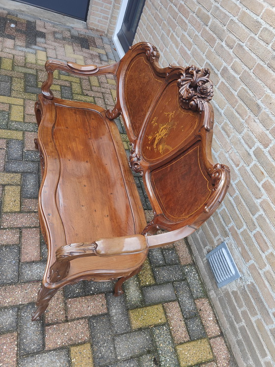 Image 1 of Sofá antiguo restaurado estilo Napoleón 111 chino/francés