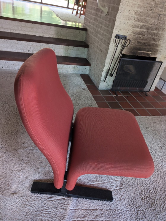 2 Concorde Fauteuils van Pierre Paulin voor Artifort – Metal, Textile (photo 5 of 6)