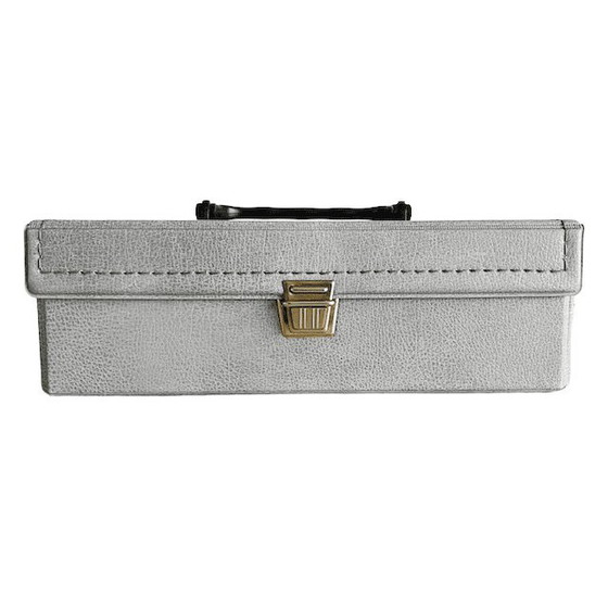 Image 1 of Custodia per cassette retrò vintage grigia Boa International anni '70