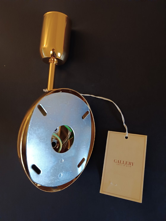 Image 1 of MuranoDue Grote "Fiaccola" wandlamp 46 cm - Identiteitscertificaat - Nieuw bladgoud