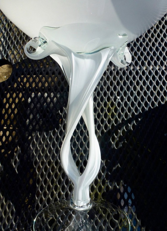 Image 1 of Grand bol sur pied tourné, vintage, par Jozefina Krosno