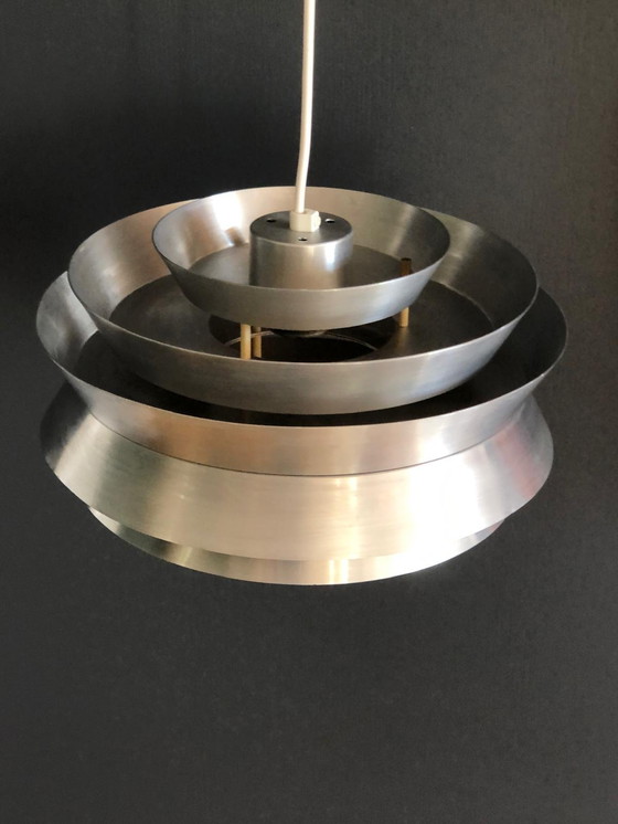 Image 1 of Vintage Aluminium Pendant Lamp by Carl Thore