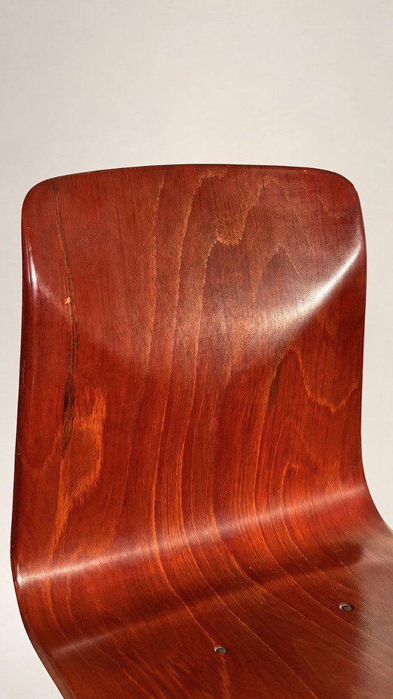 SET OF 6 VINTAGE THUR OP SEAT CHAIRS – PAGHOLZ 60S – Dining chairs, Wood (photo 6 of 9)