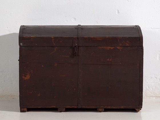 Kleine donkergekleurde antieke kist (ca. 1900) #21 – Ladekasten, Rustic (photo 34 of 40)