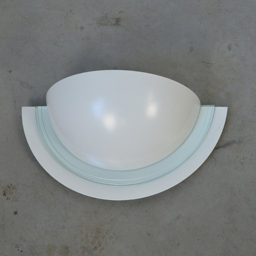 2x halbmondförmige Wandleuchte