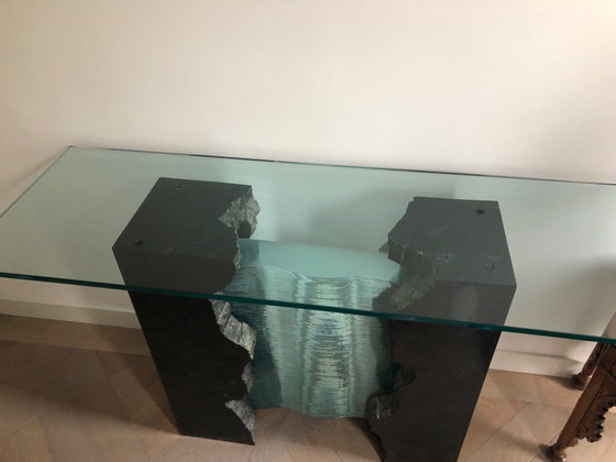 Image 1 of Roche Bobois Console Rideau de Verre