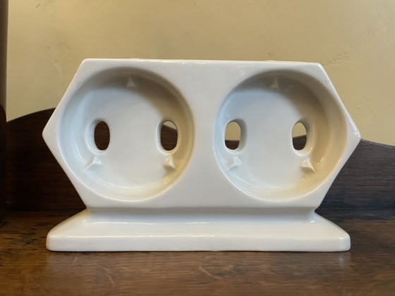 Image 1 of Zahnbürstenhalter Art déco, 1930, französisches Porzellan