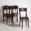Thonet-Mundus antique bentwood chairs (c.1920). Set of 4 pieces #3 – Dining chairs (photo 10 of 40)