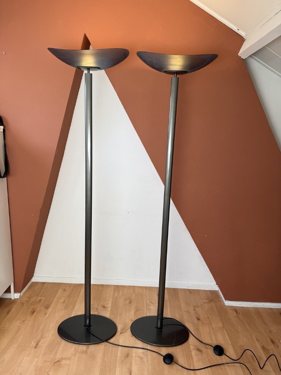 Image 1 of Vintage design sta vloer lamp Artemide Tebe Ernesto Gismondi