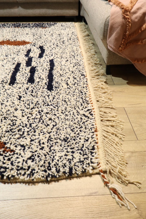 Image 1 of Berber carpet wool rug floor rug new 310 x 210 cm color rug carpet Berber runner large interior unique high pile original