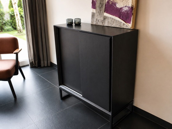 Scandinavian Design Sliding Door Wardrobe Black new – Ktwo Home, Storage cabinet, Wood (photo 5 of 8)