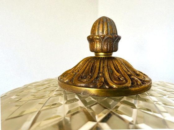 Image 1 of Verschnörkelte Glaseinbauleuchte im orientalischen Stil für Decke oder Wand