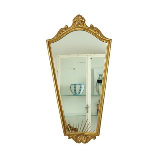 Classic Gold Leaf Mirror Baroque Style 75cm