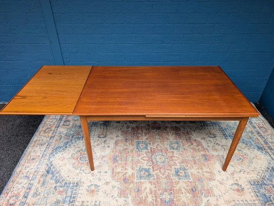 Image 1 of Vintage Verlengbare Eettafel, Deens Design, Jaren 60