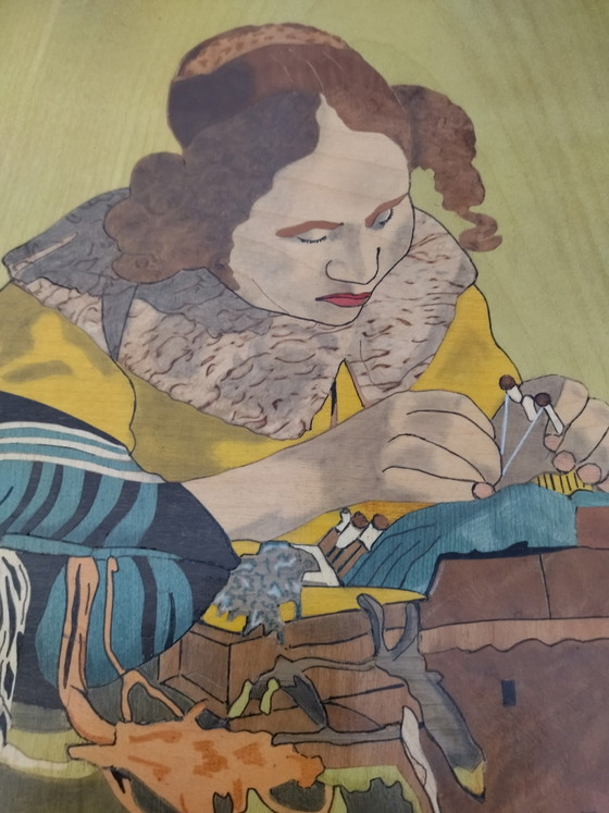 Quadro Vintage Pirografia e Pittura su Legno – Arte, Wood (photo 5 of 10)