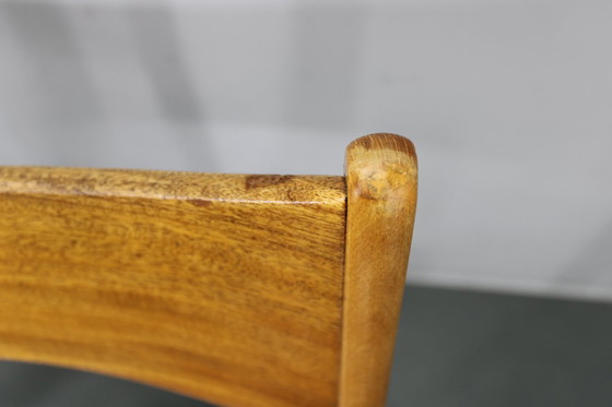 Image 1 of Sillas de comedor danesas de mediados de siglo en afzélie y haya, juego de cuatro