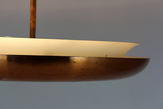 Image 1 of Bauhaus UFO-hanglamp van Josef Hurka voor Napako, jaren 1930.