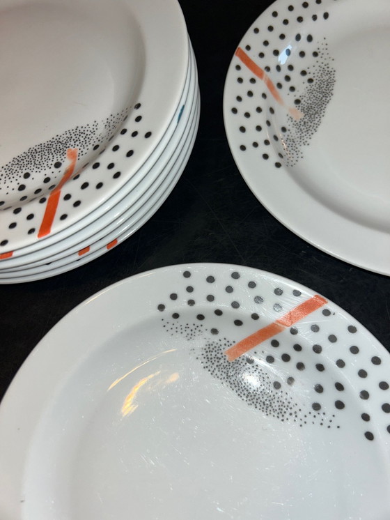 Image 1 of 16 platos de porcelana Wavel, década de 1980