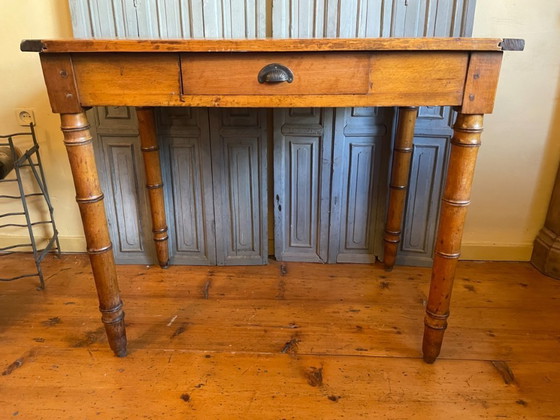 Image 1 of Small table Kitchen table Work table Side table French