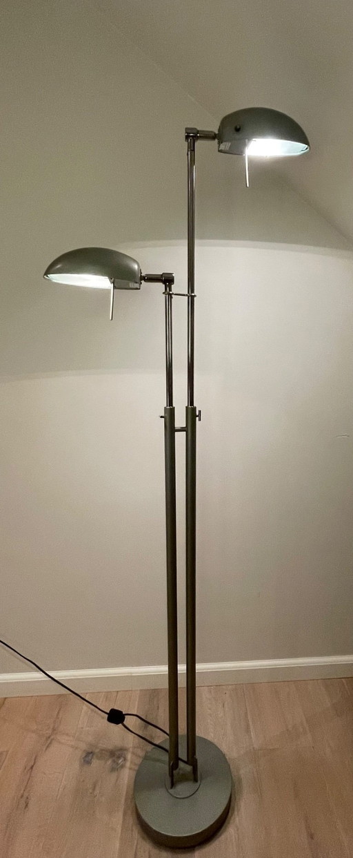 Vintage IKEA Jelken Stehlampe | Graugrün | Dimmbar und verstellbar