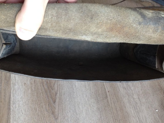 Image 1 of German leather satchel WW1/WW2