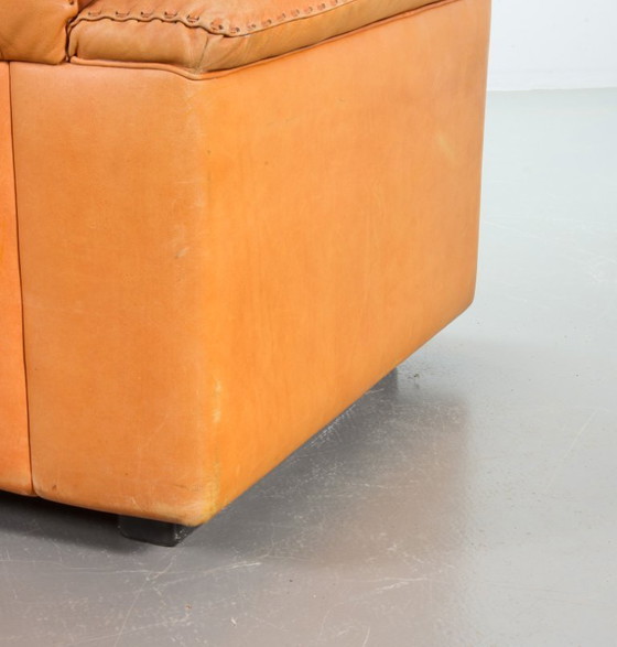 Image 1 of Straordinaria sedia da salotto De Sede DS101 in pelle cognac DS17. Svizzera, anni '70