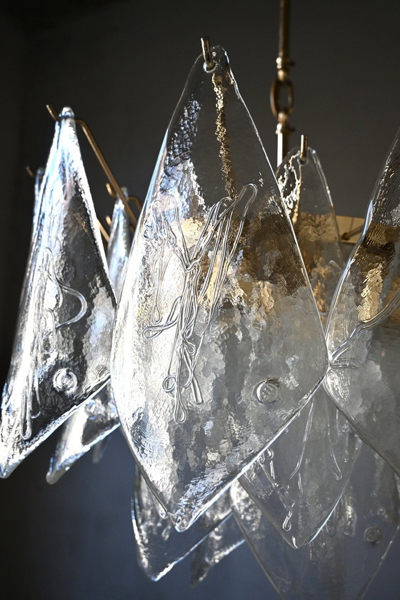 Wunderschöner XL-Kronleuchter aus Muranoglas von La Murrina – Metal (photo 11 of 15)