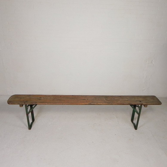 Image 1 of Klappbank, Terrassenbank, 216 cm lang, 1960er Jahre