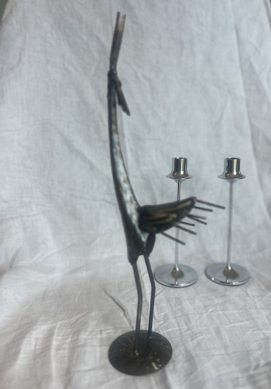 Image 1 of Beeld metalen vogel