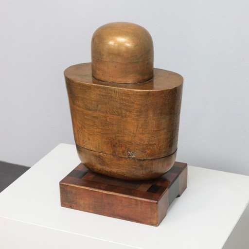 Holey Grail  Monumental Sculptural Form in Wood by Annet Gaaikema, 1980s