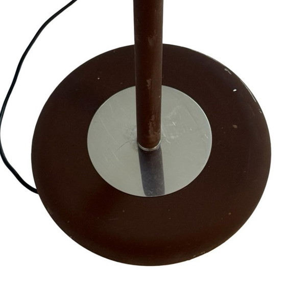 Image 1 of Dijkstra - Zeldzaam model - Space Age Design / MCM Vloerlamp met twee bogen - Gerookt Acryl