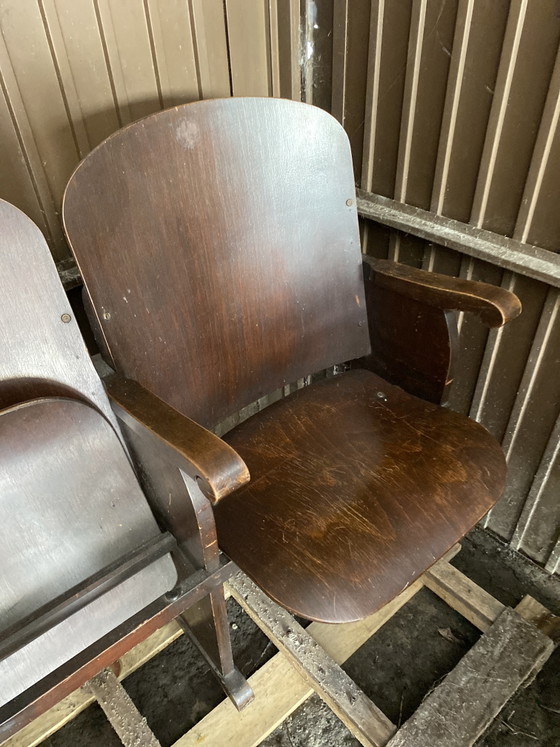 Sièges de cinéma vintage – Chaises & fauteuils, Wood (photo 5 of 6)
