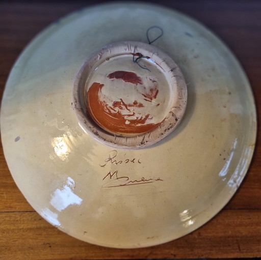 Bol ou assiette murale Puigdemont, 33 cm de diamètre, Espagne