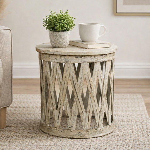 Table basse avec plateau en bois