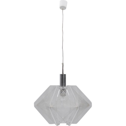 Lampe suspendue vintage en fil de nylon, Allemagne 1960
