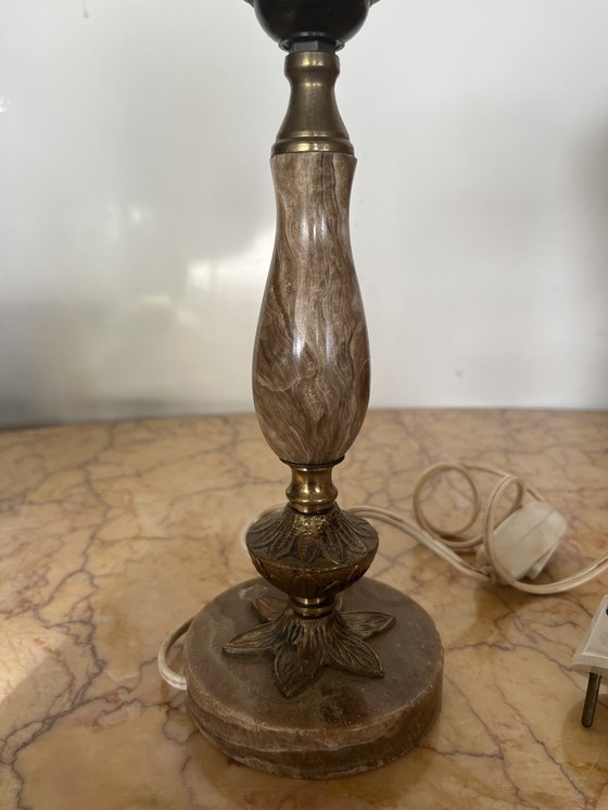Image 1 of Vintage marmeren lampenvoet