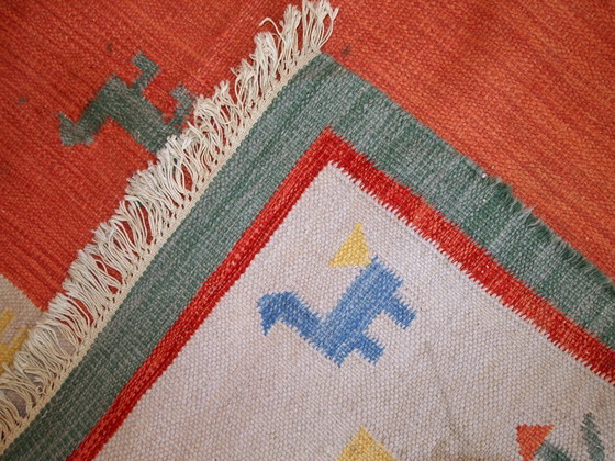 Image 1 of Kilim Gabbeh persiano vintage fatto a mano, 171 cm x 229 cm, anni '60 - 1C518
