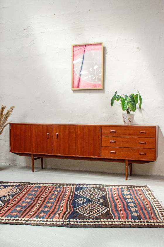 Image 1 of Vintage teak sideboard chest of drawers Fristho Modulus Danish 60s