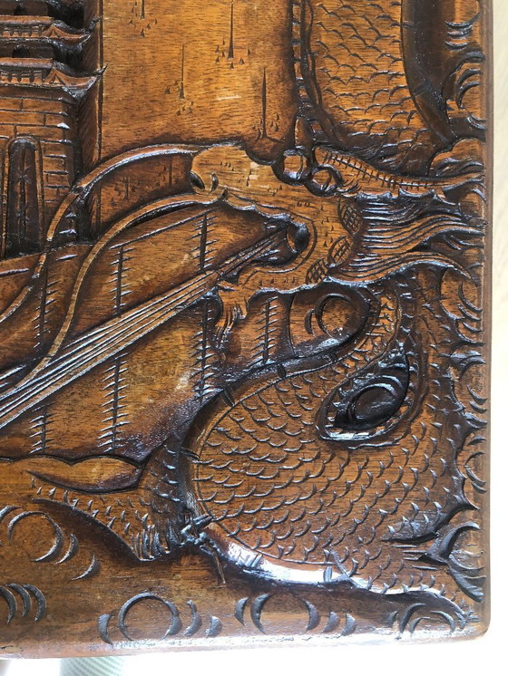 Image 1 of Coffre antique en bois de camphrier