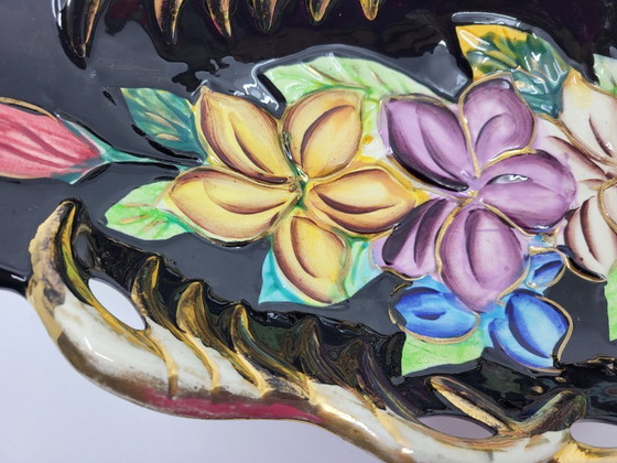 Image 1 of Tazza in ceramica di Vallauris, dorata con oro zecchino, Francia, Costa Azzurra, 1950