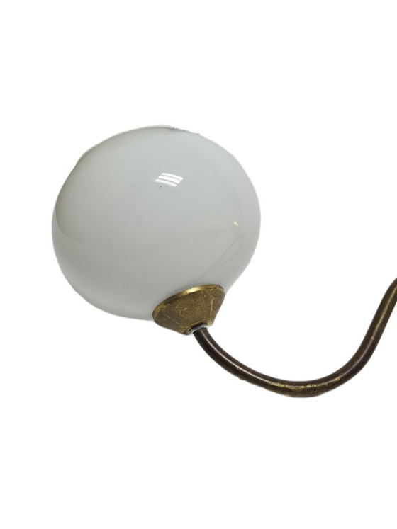 Art Deco wandlamp, Polen, jaren 1950 – Wandlampen, Glass, Metal (photo 5 of 6)