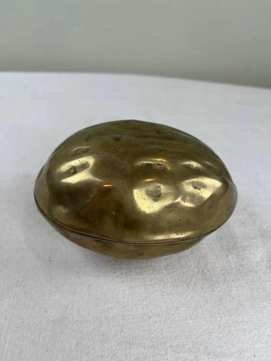 Vecchia noce in ottone – Ciotole, Brass, Vintage (photo 9 of 9)