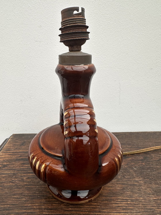 Image 1 of Small ceramic lamp base from the late 40s-early 50s, attributed to Vallauris