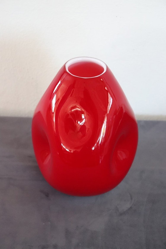 Image 1 of Vaso italiano in vetro artistico di Murano, anni '70