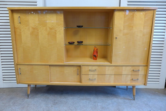 Image 1 of Magnifique buffet haut vintage du milieu du siècle