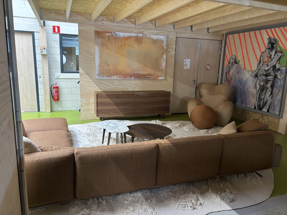 Image 1 of Canapé d'angle Flexform Softdream en tissu Terracotta Astro