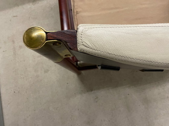 Image 1 of Sillón beige de mediados de siglo con otomana modelo "Sella" de Carlo de Carli