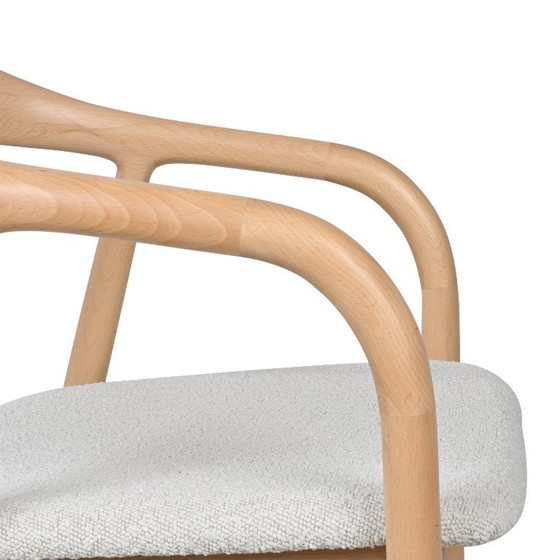 Image 1 of Sillón fresno natural 8 piezas