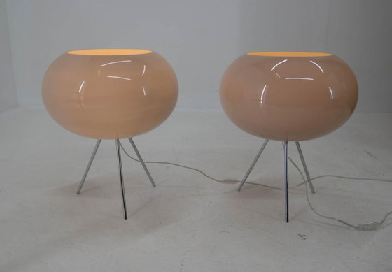 Image 1 of Moderne Italiaanse vloerlamp van glas en staal van Fontana Arte, jaren 2010